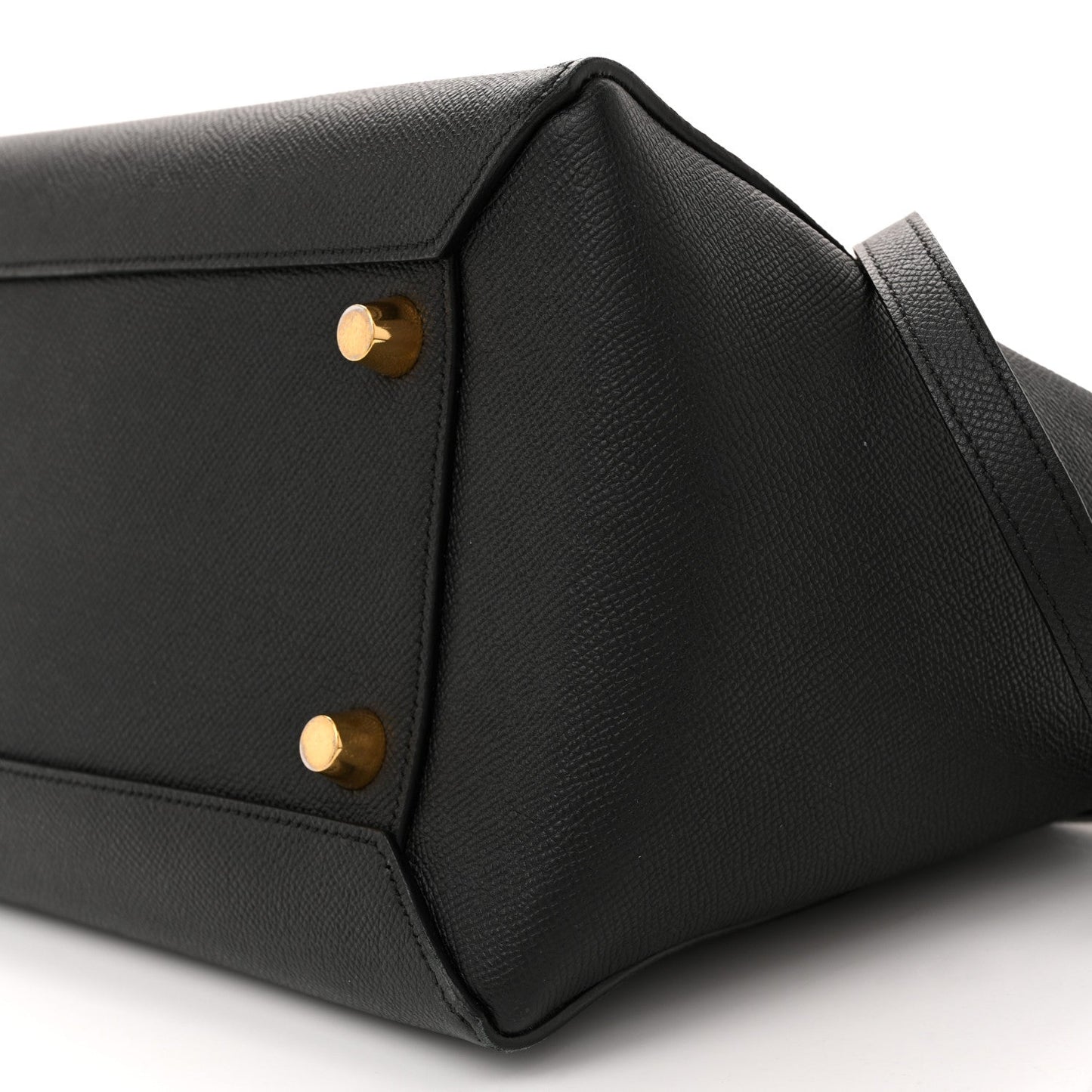Grained Calfskin Mini Belt Bag Black