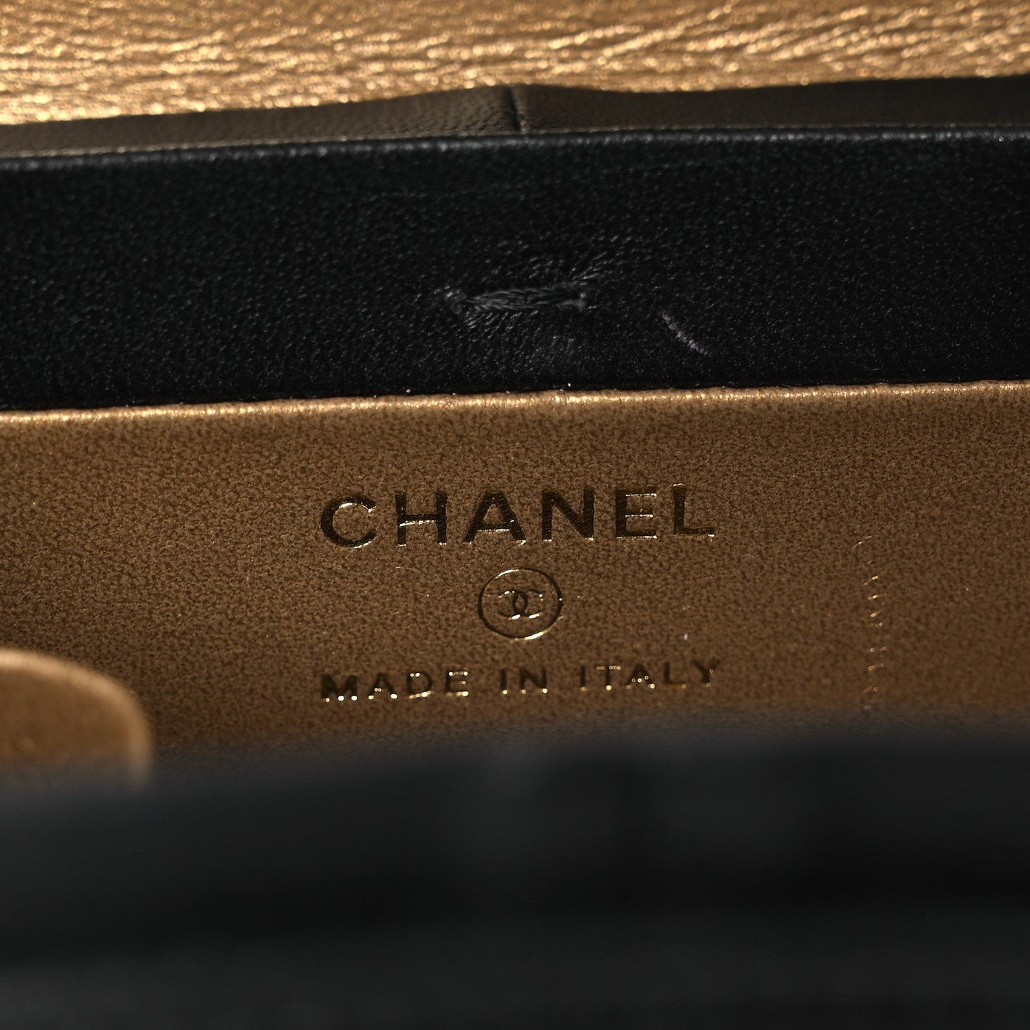 Lambskin Quilted Vanity Clutch With Chain Black