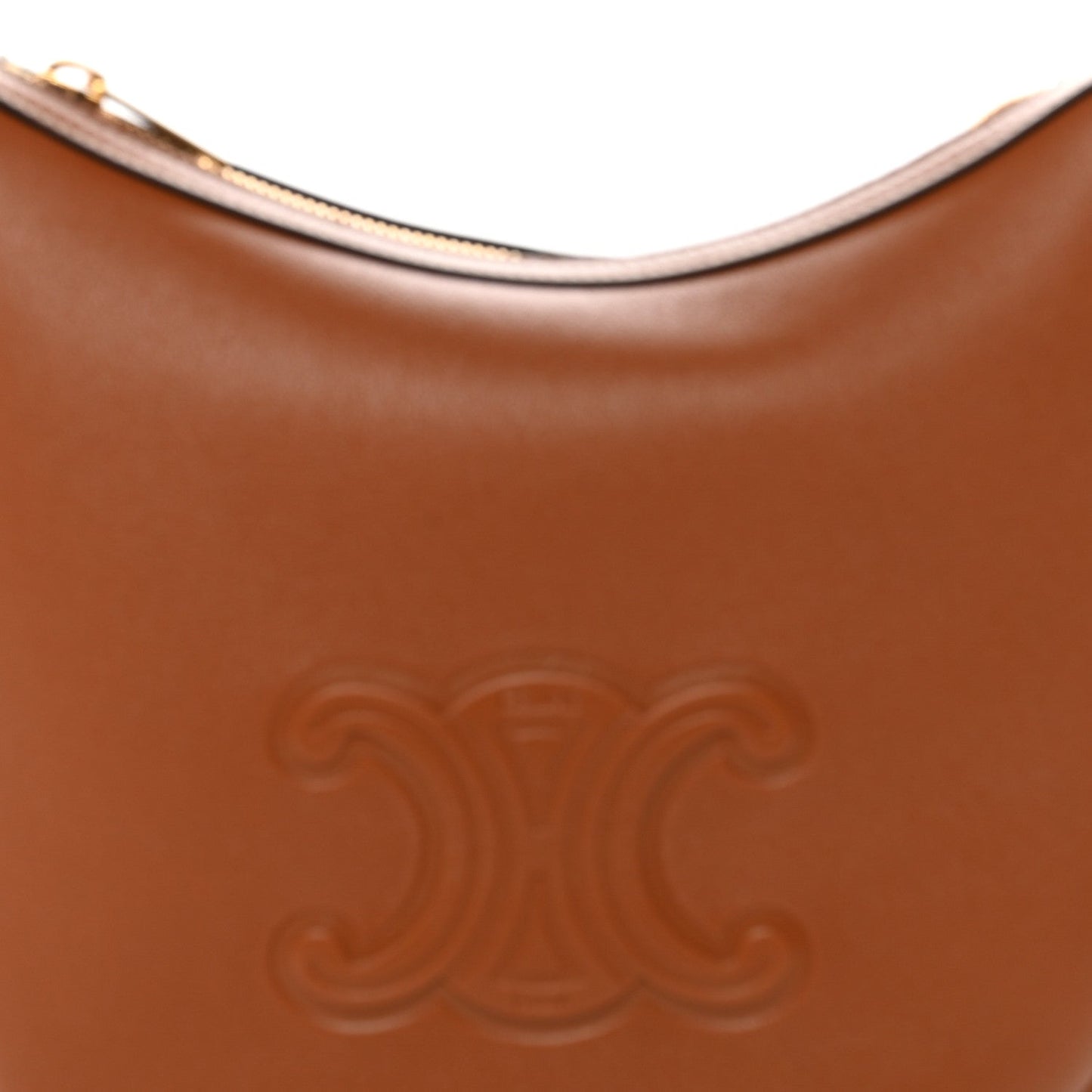 Supple Calfskin Small Triomphe Heloise Shoulder Bag Tan