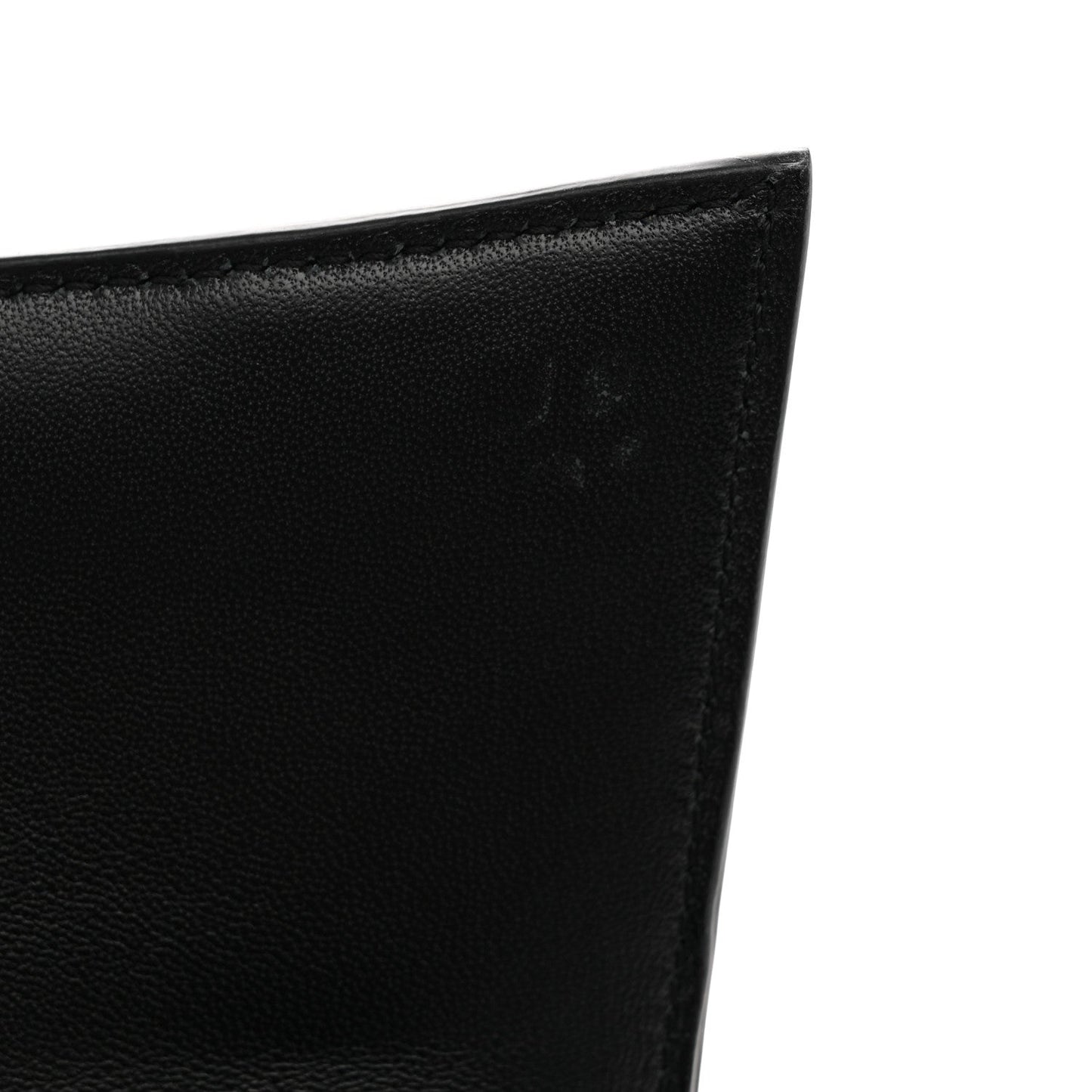 Shiny Calfskin Crocodile Embossed Small Hourglass Top Handle Bag  Black