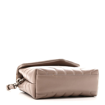 Calfskin Y Quilted Monogram Toy Loulou Crossbody Bag Mink