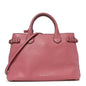 Grainy Calfskin House Check Medium Banner Tote Mauve Pink