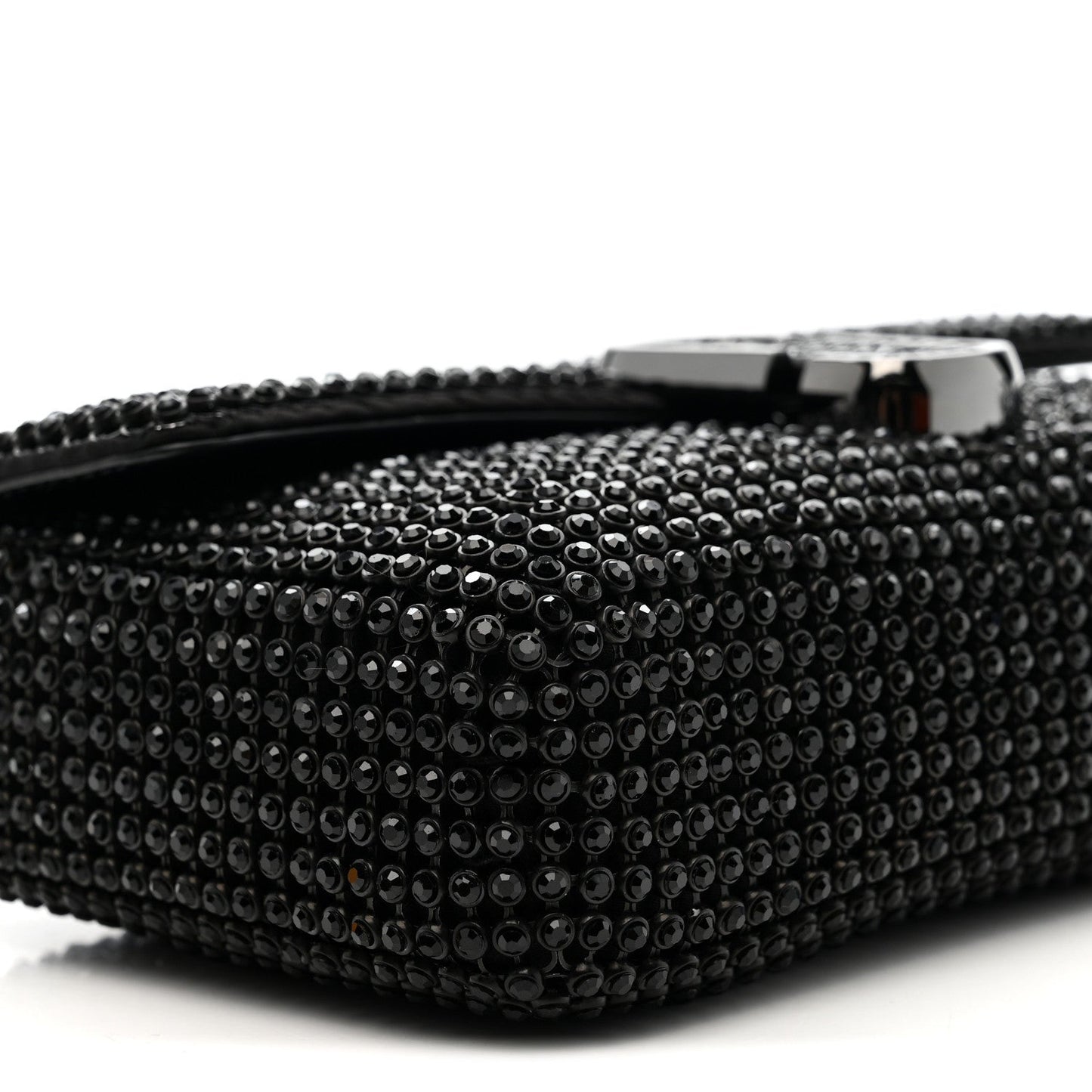 The Rhinestone J Marc Mini Shoulder Bag Black