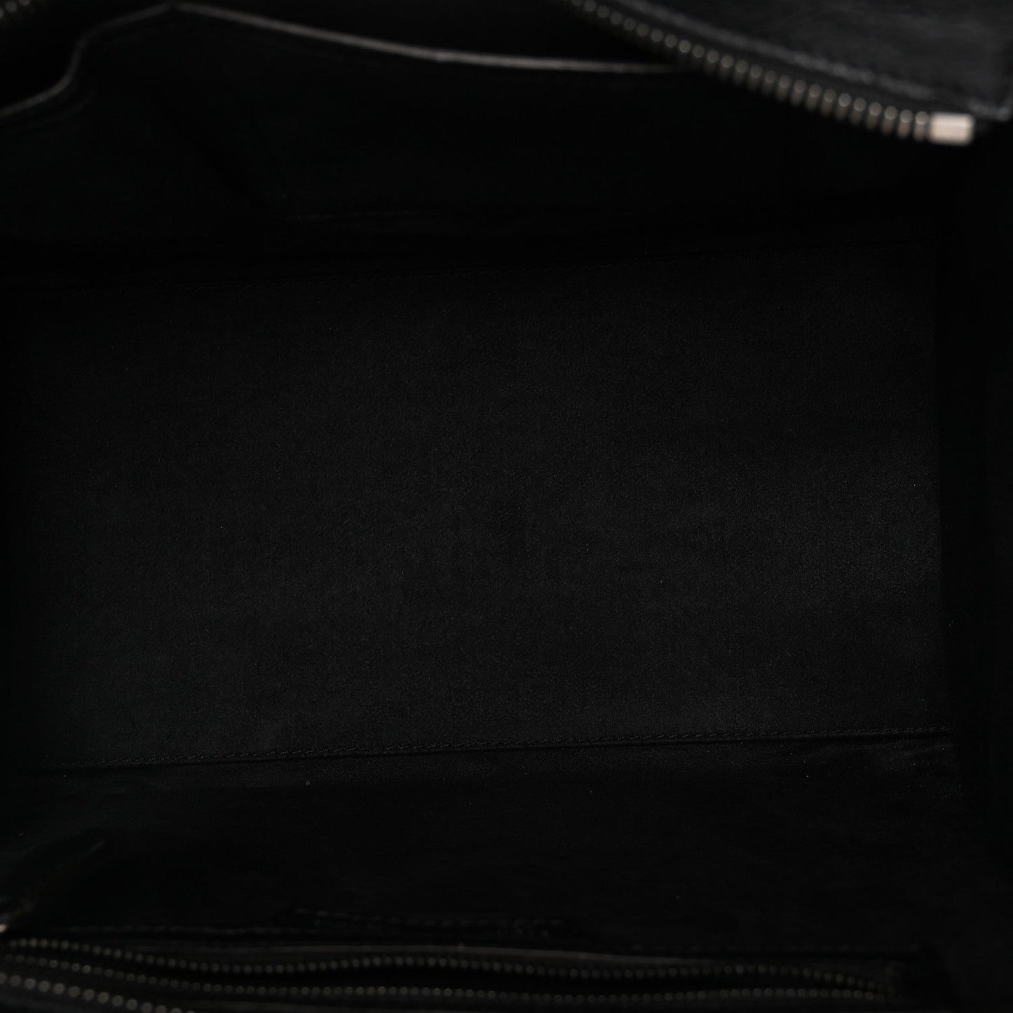 Drummed Calfskin Mini Luggage Black