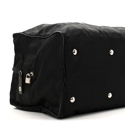 Tessuto Nylon Saffiano Carry On Travel Bag Black