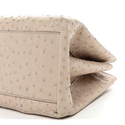 Ostrich Small Roma Tote Limestone