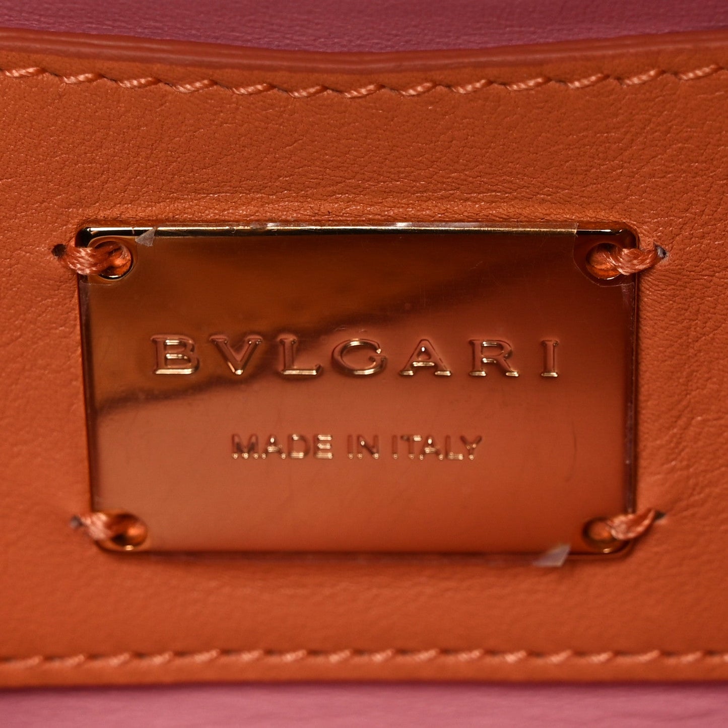 Calfskin Matelasse Mini Serpenti Cabochon Crossbody Bag Orange