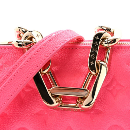 Calfskin Embossed Monogram Coussin BB Rose Fluo