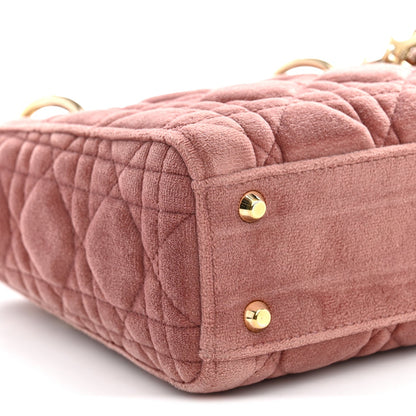 Velvet Mini Lady Dior Pink