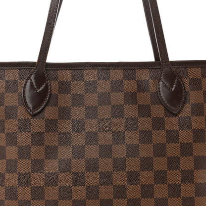 Damier Ebene Neo Neverfull MM Rose Ballerine