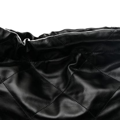 Shiny Calfskin Quilted Chanel 22 Black