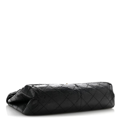 Aged Calfskin Quilted 2.55 Reissue 226 Flap Black