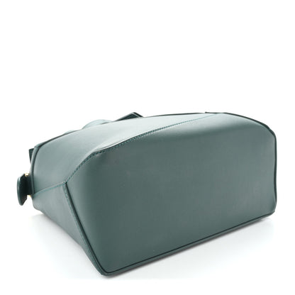 Calfskin Small Puzzle Edge Bag Bottle Green