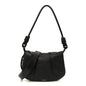 Shiny Nappa Calfskin Paseo Satchel Black