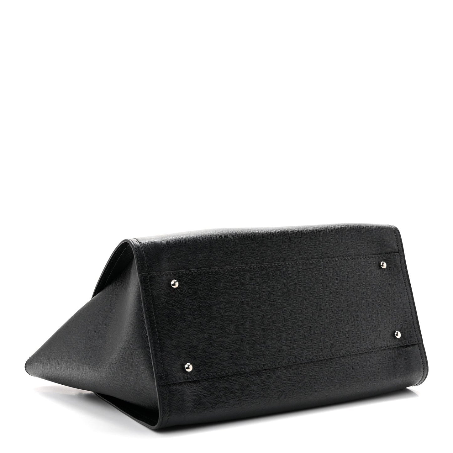 Caviar Medium Studded Deauville Tote Black