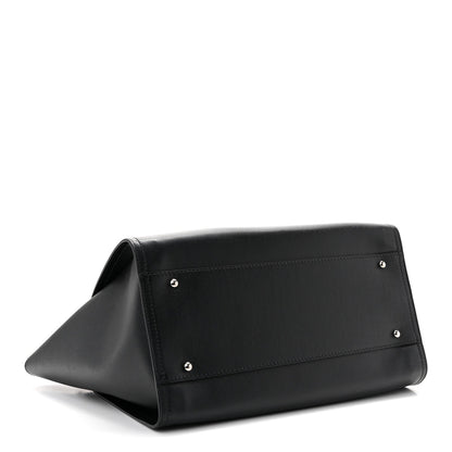 Caviar Medium Studded Deauville Tote Black