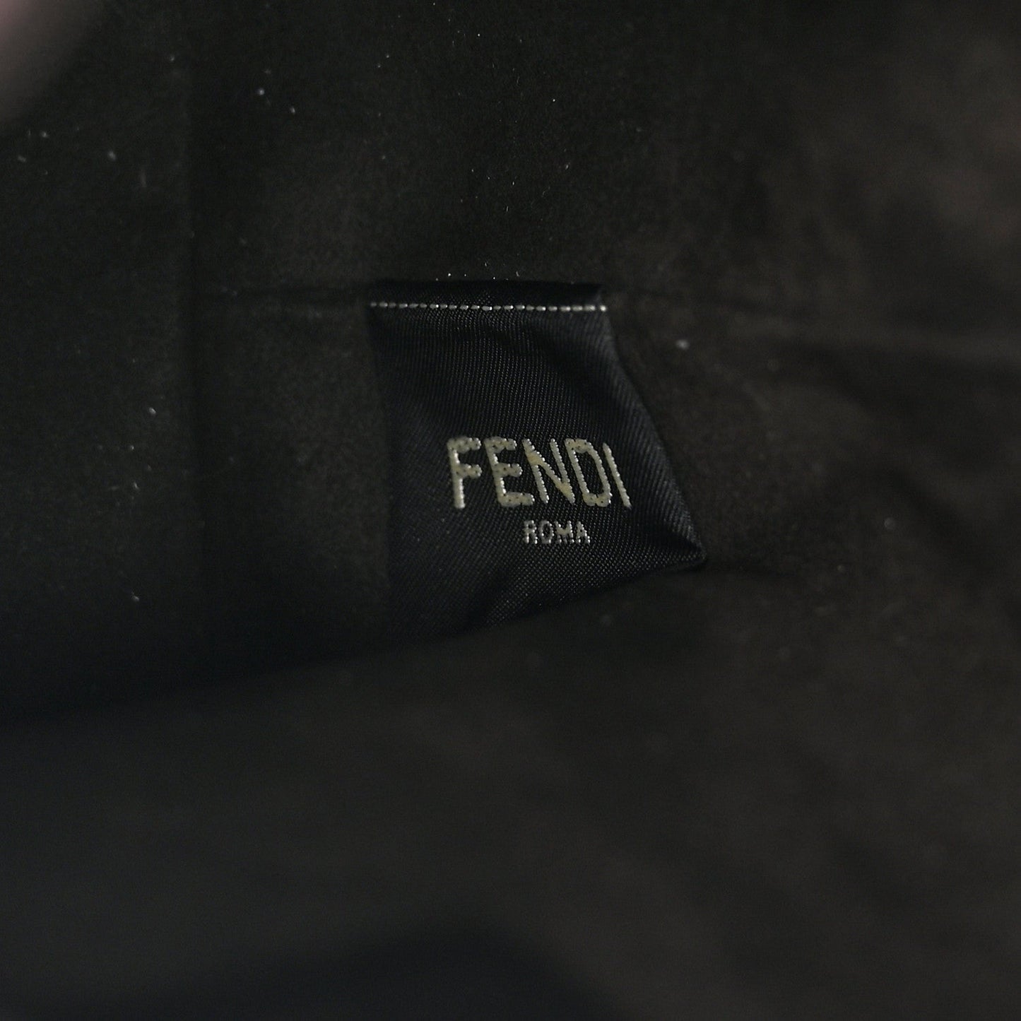 Chenille Vitello F is Fendi Micro FF Mini Mon Tresor Bucket Bag Rosso Roma