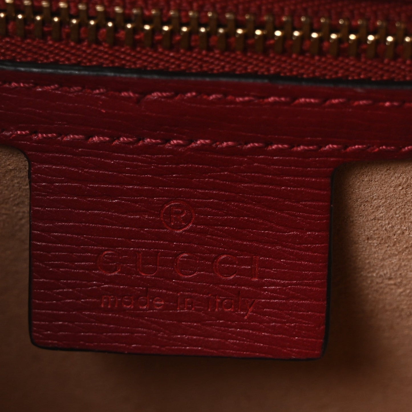 Textured Calfskin Printed Small Sylvie Shoulder Bag Red