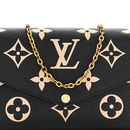 Empreinte Monogram Giant Felicie Pochette Black Beige