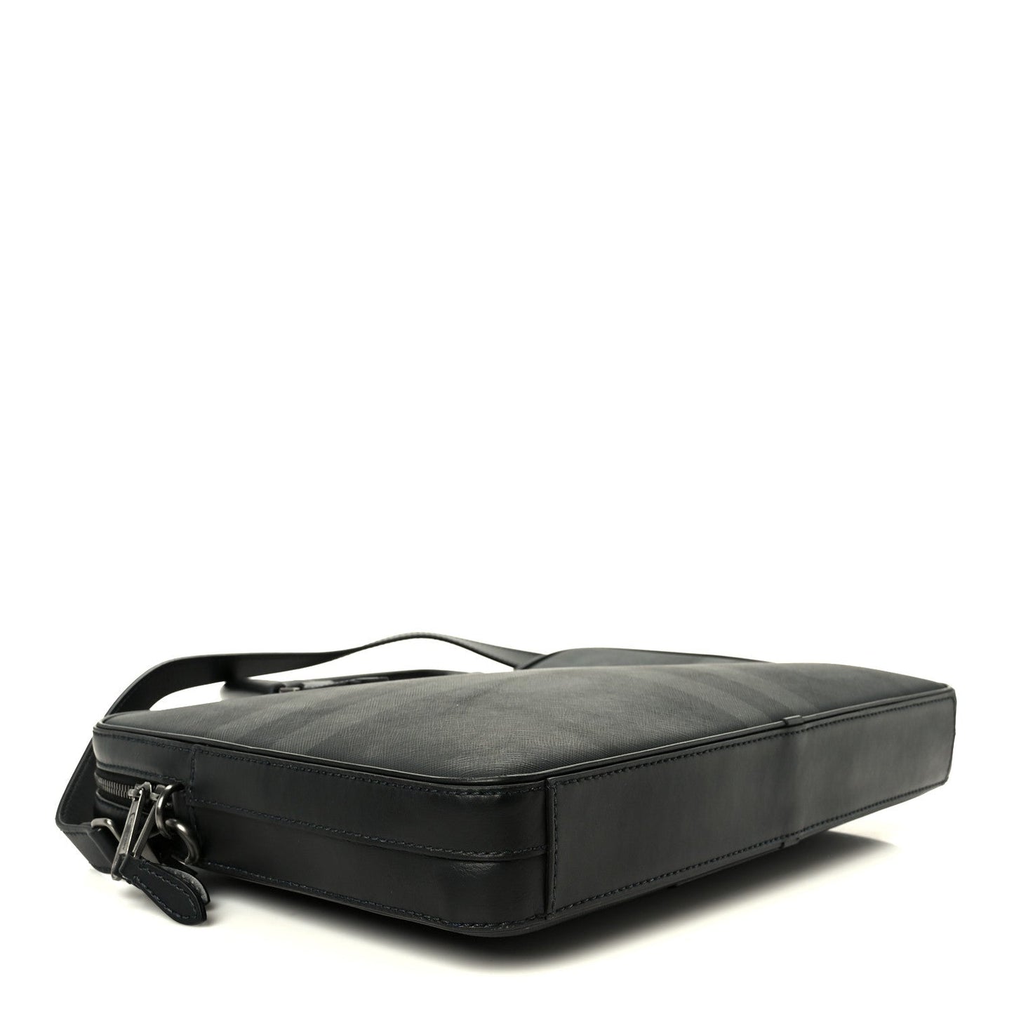London Check Ainsworth Briefcase Dark Charcoal
