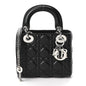Lambskin Cannage Mini Lady Dior Black