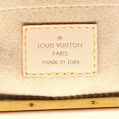 Louis Vuitton Monogram Top Handle Frame Clutch Monogram Canvas