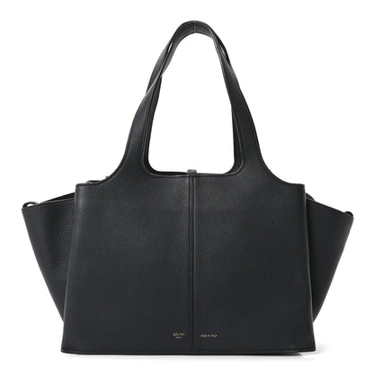Smooth Calfskin Small Tri-Fold Bag Black