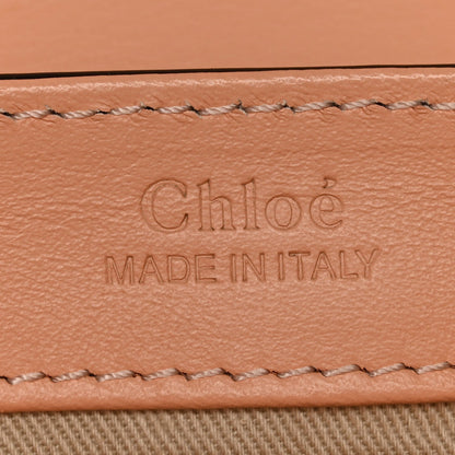 Calfskin Crocodile Embossed Mini C Double Carry Milky Orange