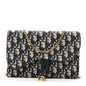 Oblique Saddle Chain Pouch Blue
