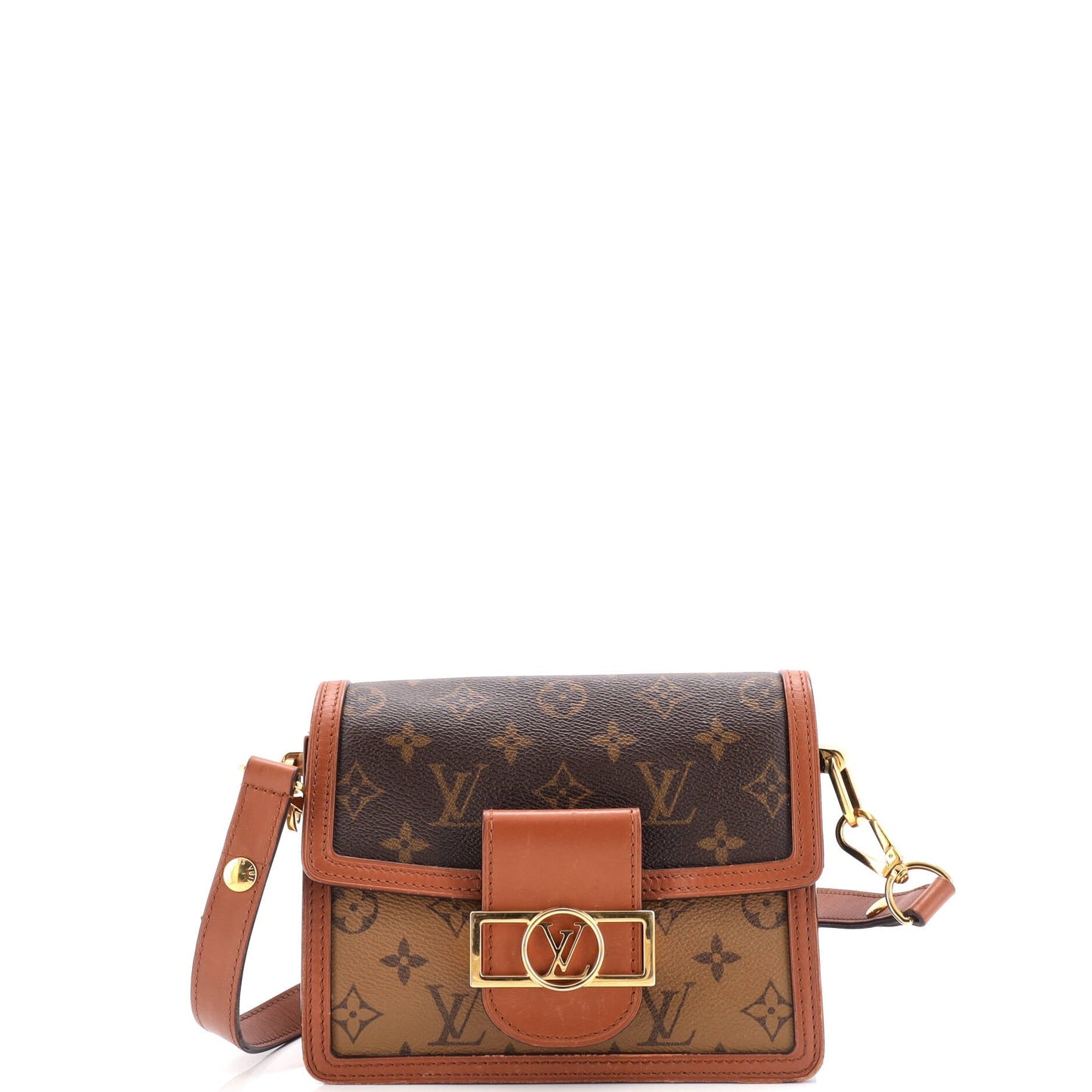 Louis Vuitton Dauphine Shoulder Bag Reverse Monogram Canvas Mini