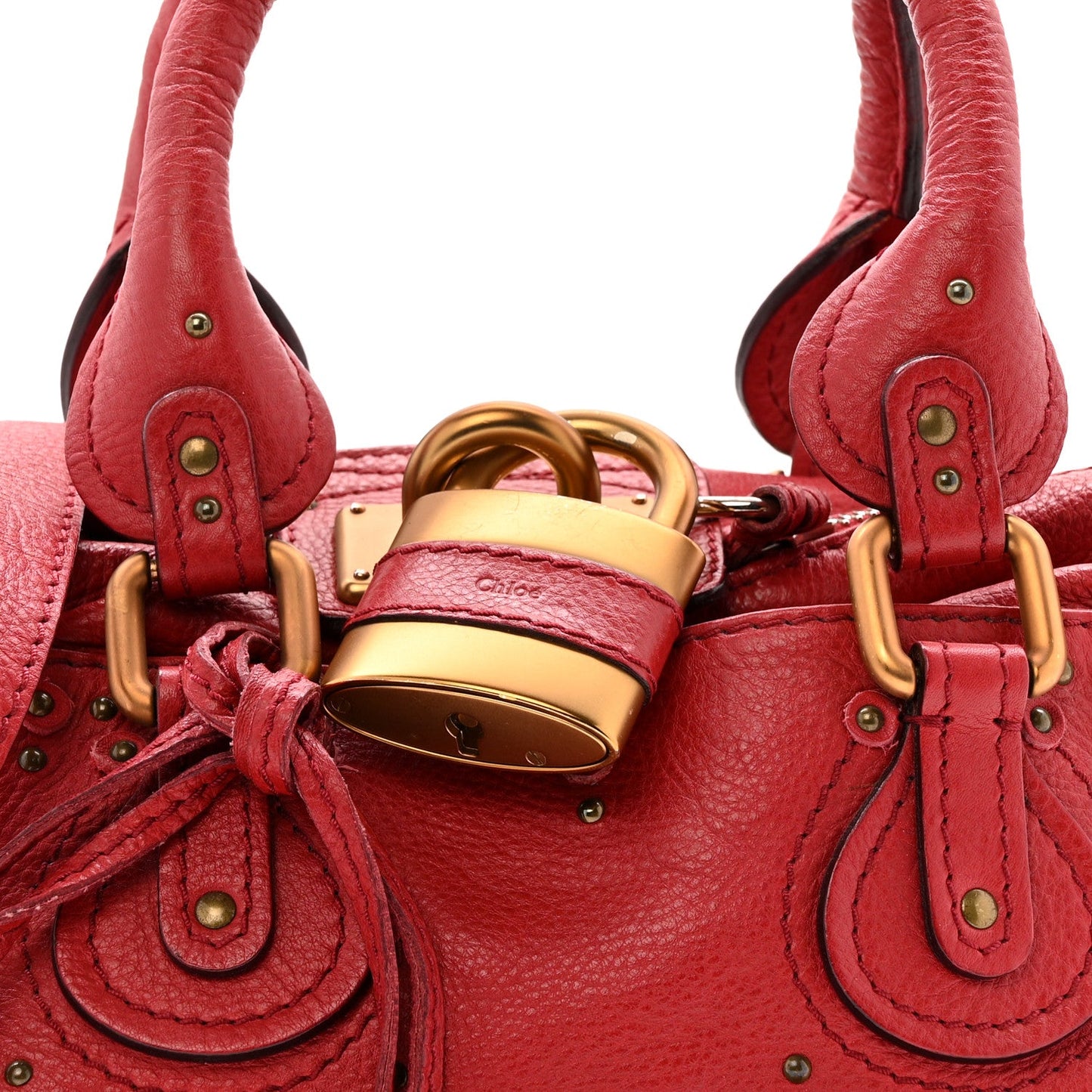 Calfskin Medium Paddington Satchel Rouge