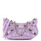 Agneau Arena Le Cagole Mini Purse With Chain Lilac