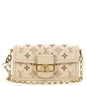 Louis Vuitton Dauphine Shoulder Bag Monogram Cutout Broderie Leather East West