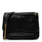 Lambskin Matelasse Monogram Baby Niki Chain Satchel Black