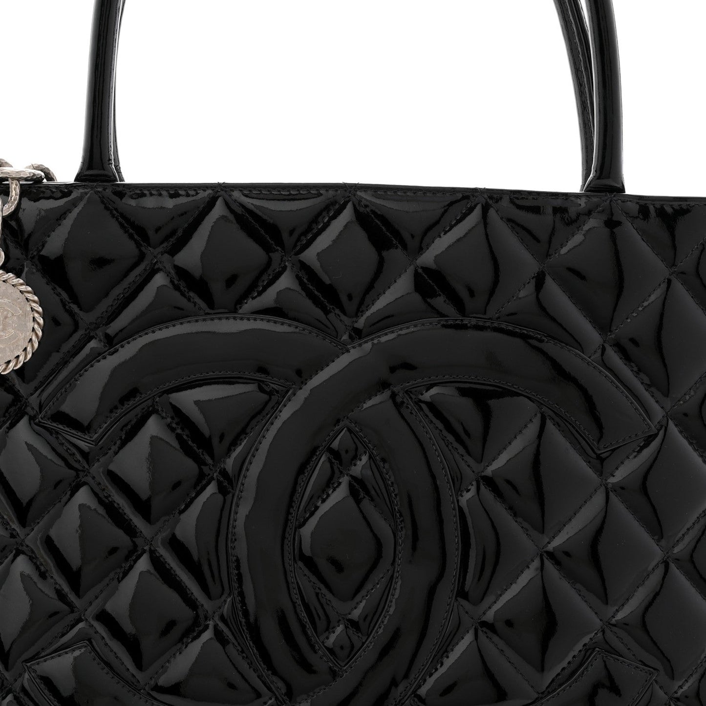 Patent Medallion Tote Black