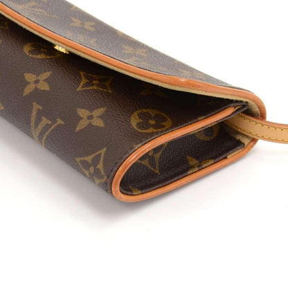 Louis Vuitto Pochette Twin PM Monogram Canvas Shoulder Bag
