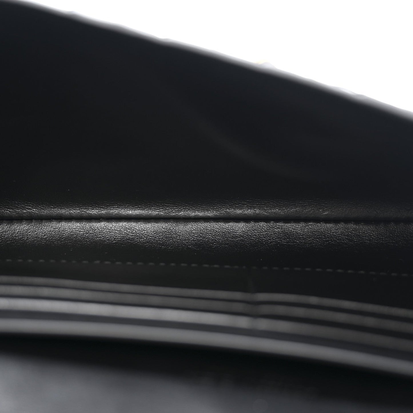 Nappa Intrecciato Long Andiamo Top Handle Clutch Black