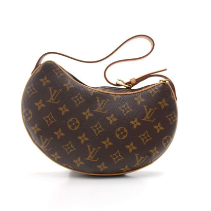Louis Vuitto Pochette Croissant Monogram Canvas Shoulder Handbag