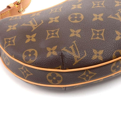 Louis Vuitto Pochette Croissant Monogram Canvas Shoulder Handbag