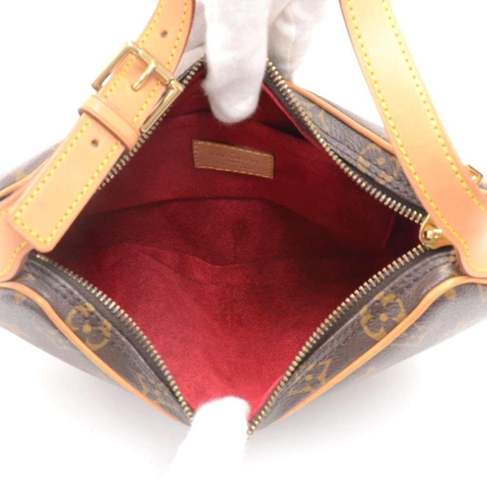 Louis Vuitto Pochette Croissant Monogram Canvas Shoulder Handbag