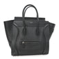 Drummed Calfskin Mini Luggage Black