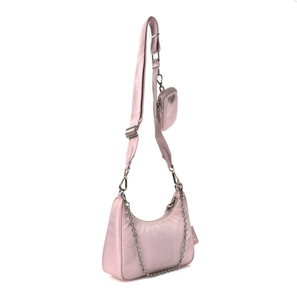 Nylon Re-Edition 2005 Shoulder Bag Alabastro