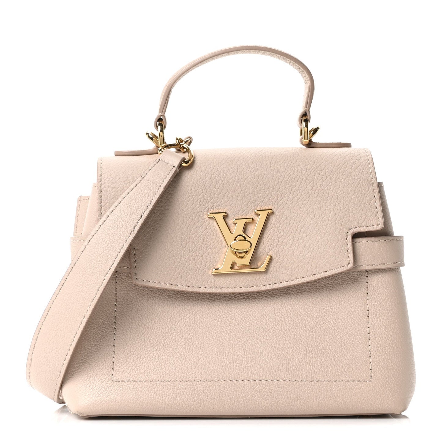 Soft Calfskin Mini Lockme Ever Greige