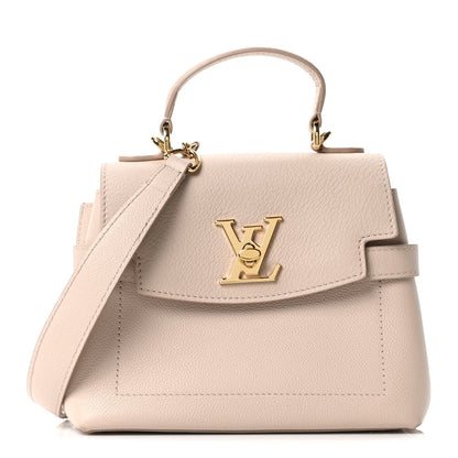 Soft Calfskin Mini Lockme Ever Greige