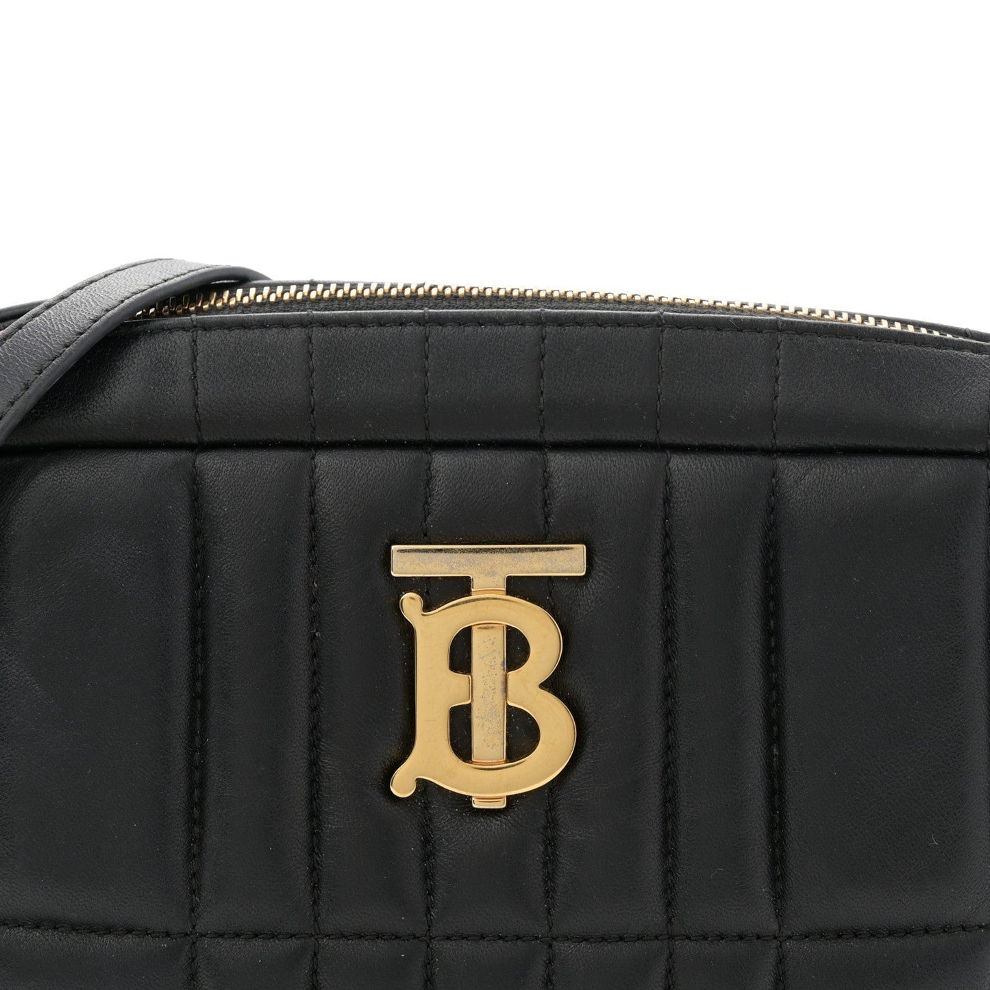 Lambskin Quilted Small Lola Camera Bag Black