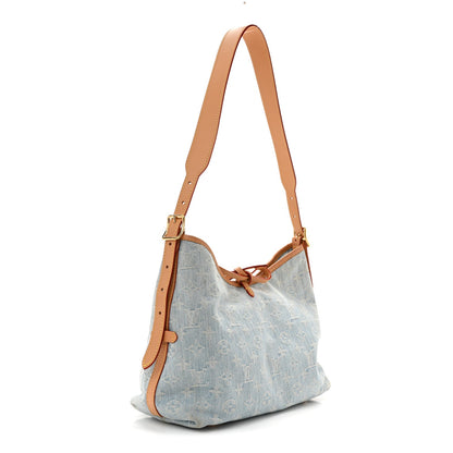 Monogram Denim CarryAll PM Sky Blue