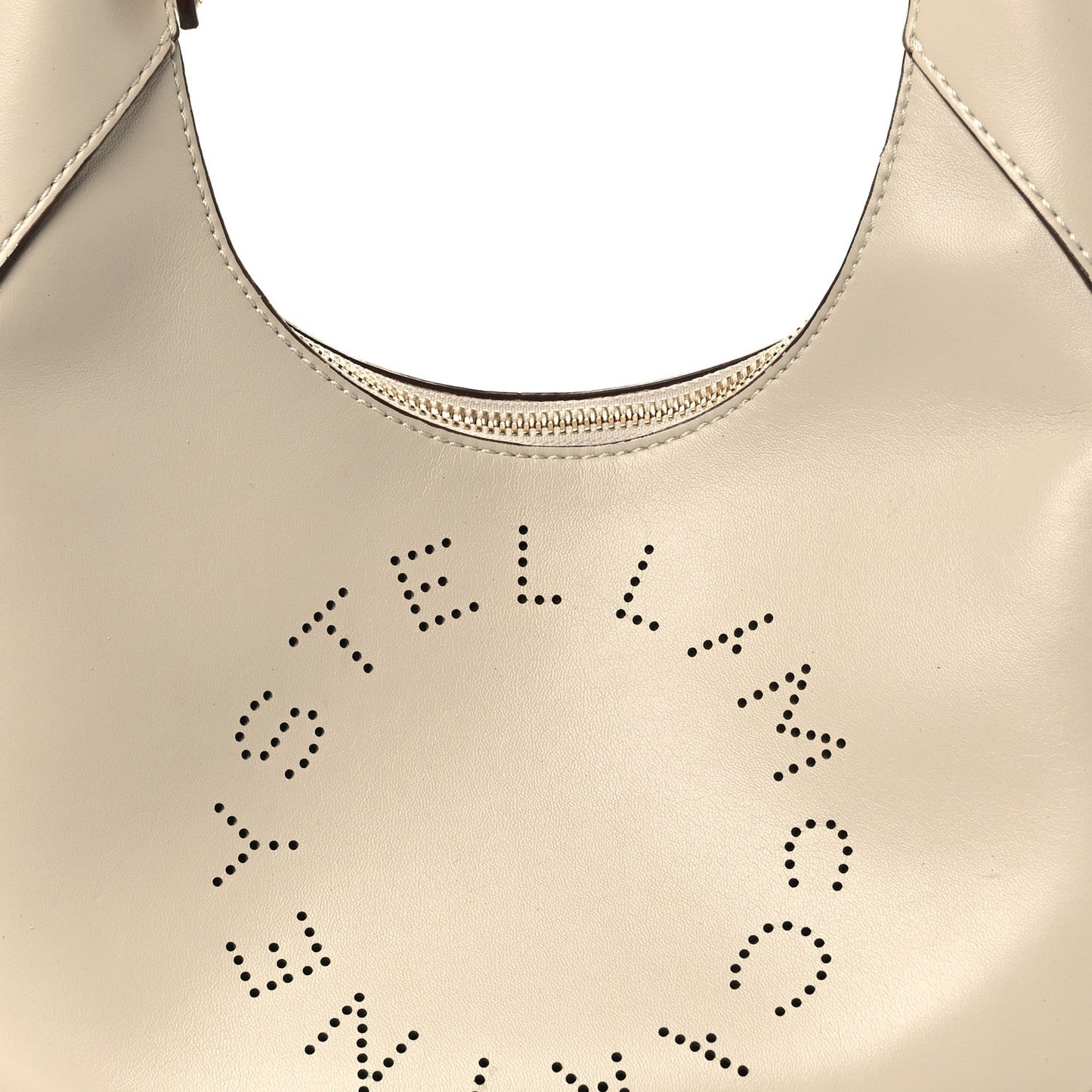 Eco Alter Nappa Perforated Logo Small Hobo White