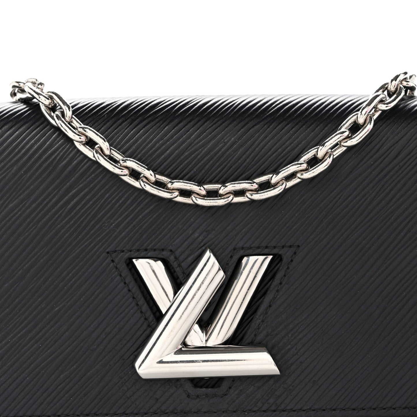 Epi Twist Chain Wallet Black