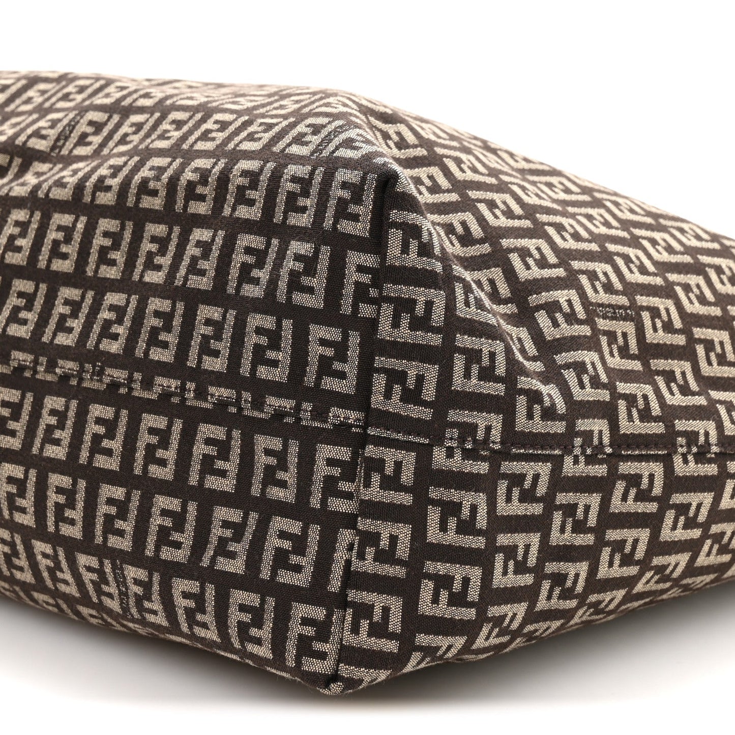 Zucchino Vitello Roll Tote  Testa di Moro Beige