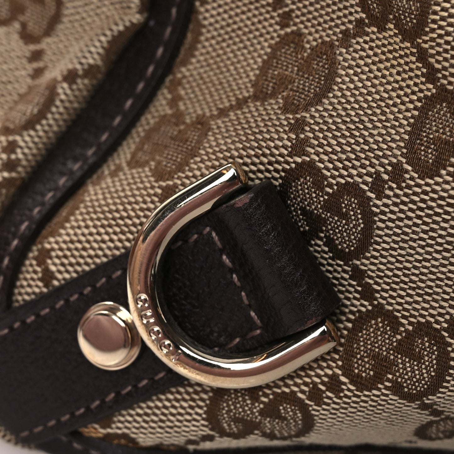 Monogram Medium Abbey Tote  Brown